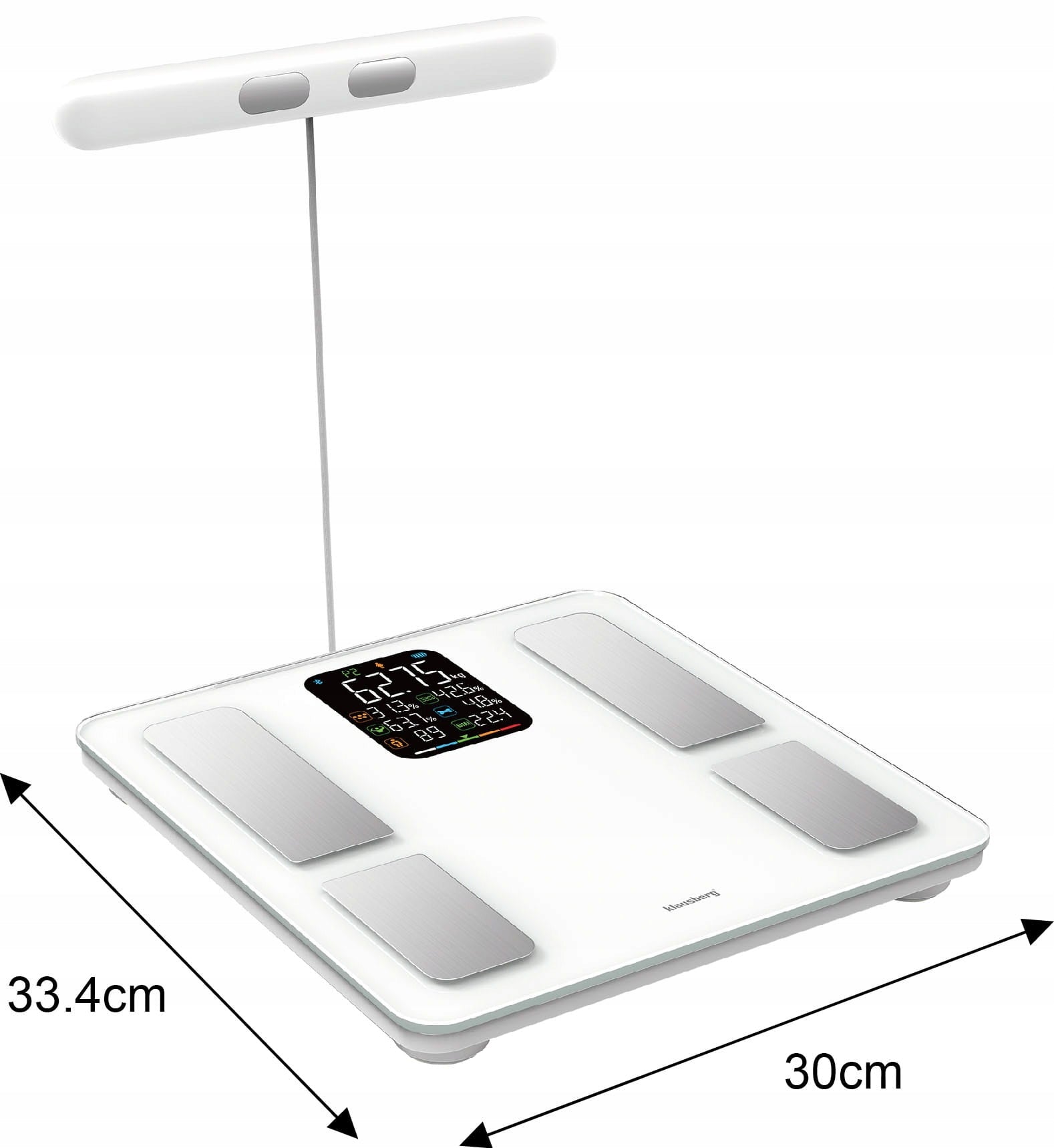 2X ANALYTICAL BATHROOM SCALE SMART IOS ANDROID KLAUSBERG KB-7857 Kind electronic