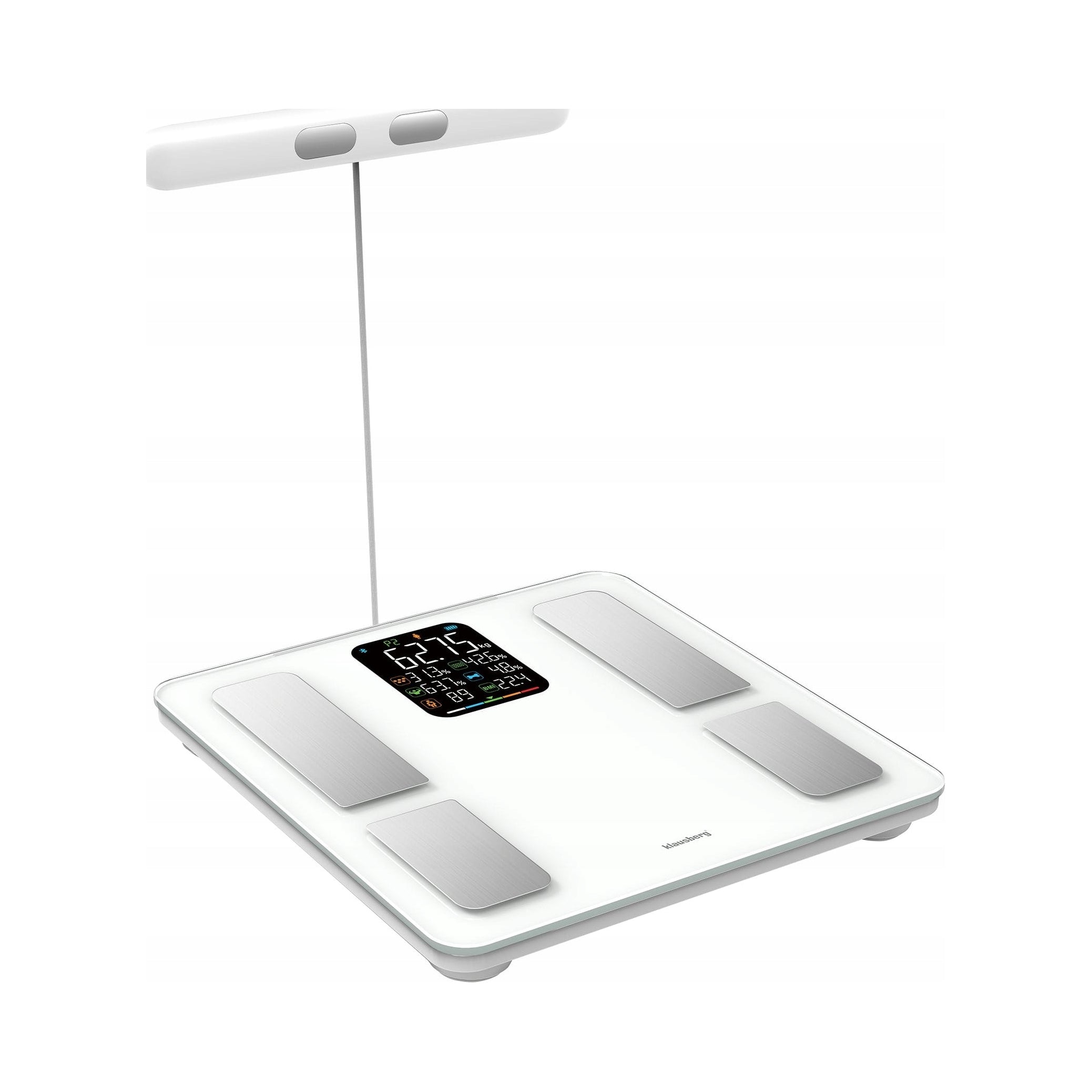 2X ANALYTICAL BATHROOM SCALE SMART IOS ANDROID KLAUSBERG KB-7857