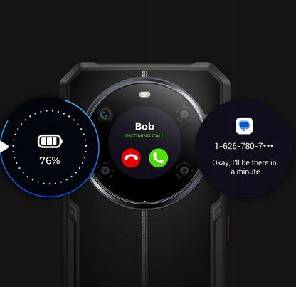 2X ARMORED SMARTPHONE RESISTANT REINFORCED Fossibot F109 8 / 256 GB 5G black Brand Fossibot