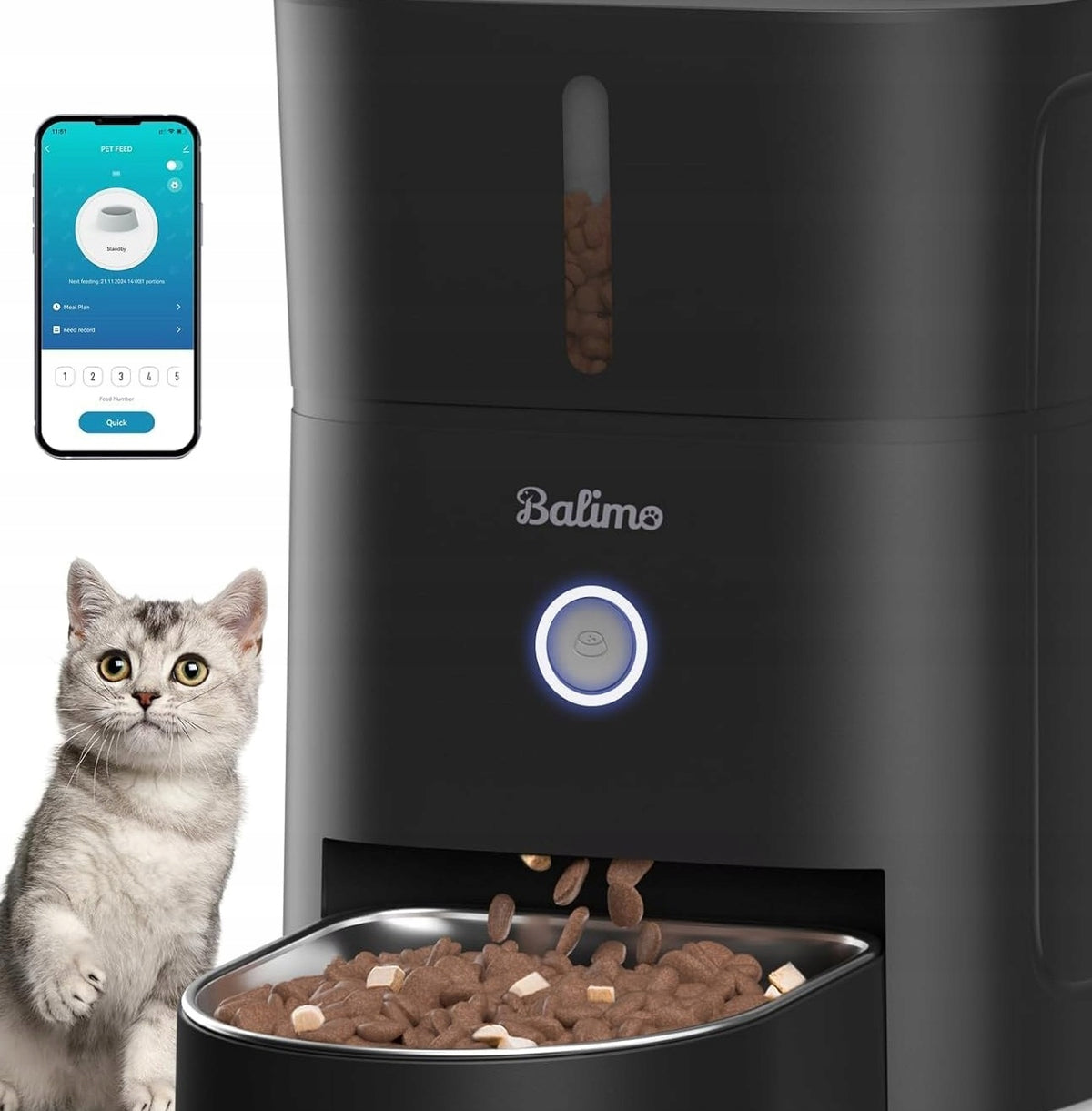 2X AUTOMATIC FEEDER 3L WIFI FOR CAT WITH APP