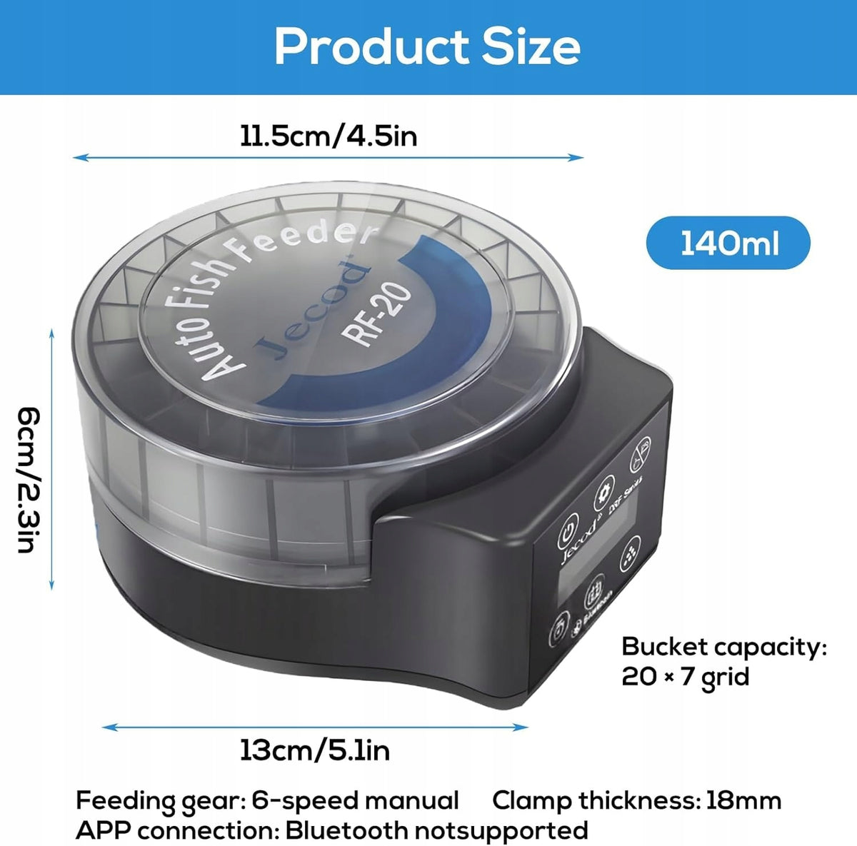2X AUTOMATIC FISH FEEDER WITH LCD TIMER Kind automatic feeder