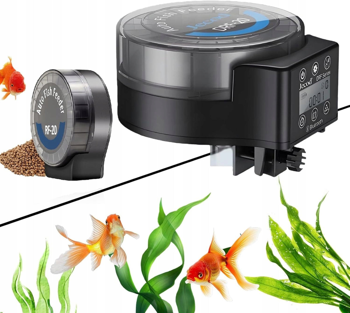 2X AUTOMATIC FISH FEEDER WITH LCD TIMER