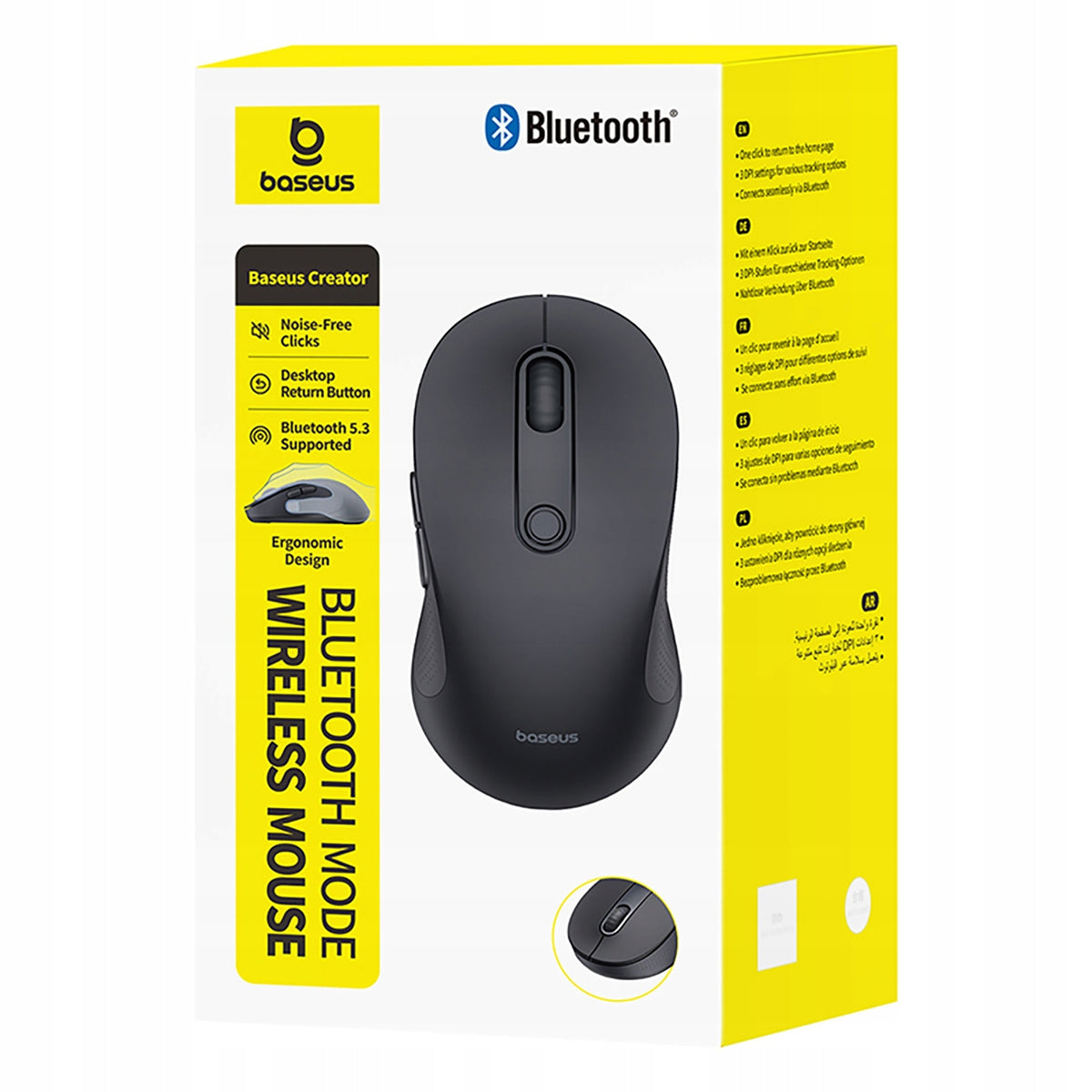 2X BASEUS WIRELESS MOUSE BLUETOOTH 5.3 COMPUTER MOUSE OPTICAL QUIET Model Baseus F02