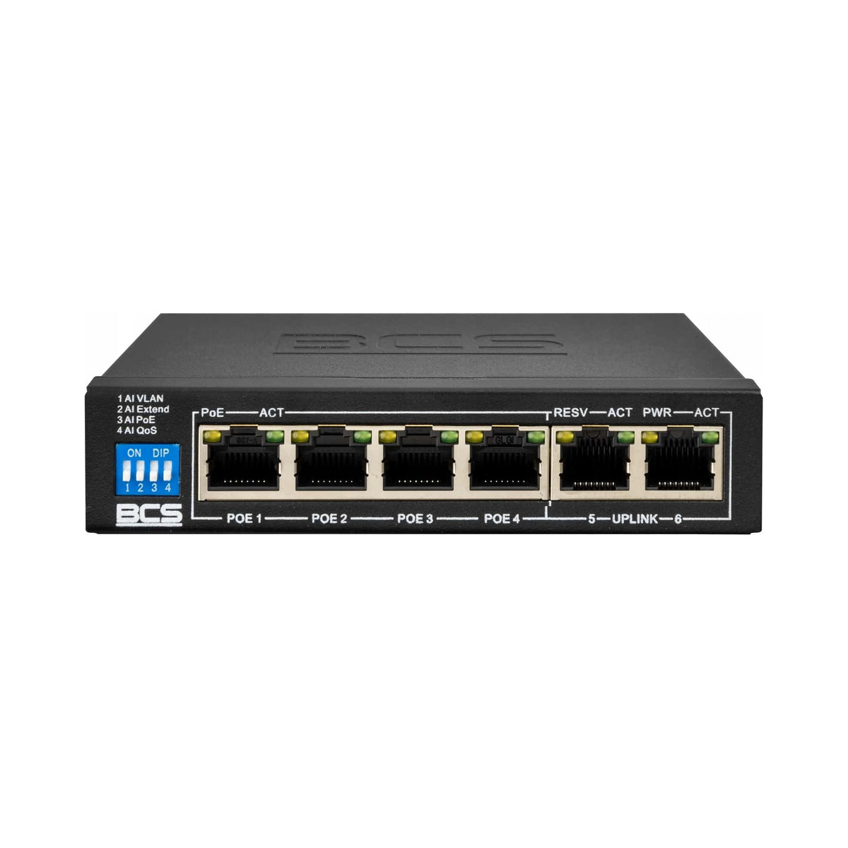 2X BCS-B-SP0402 PoE Switch for 4 IP Cameras