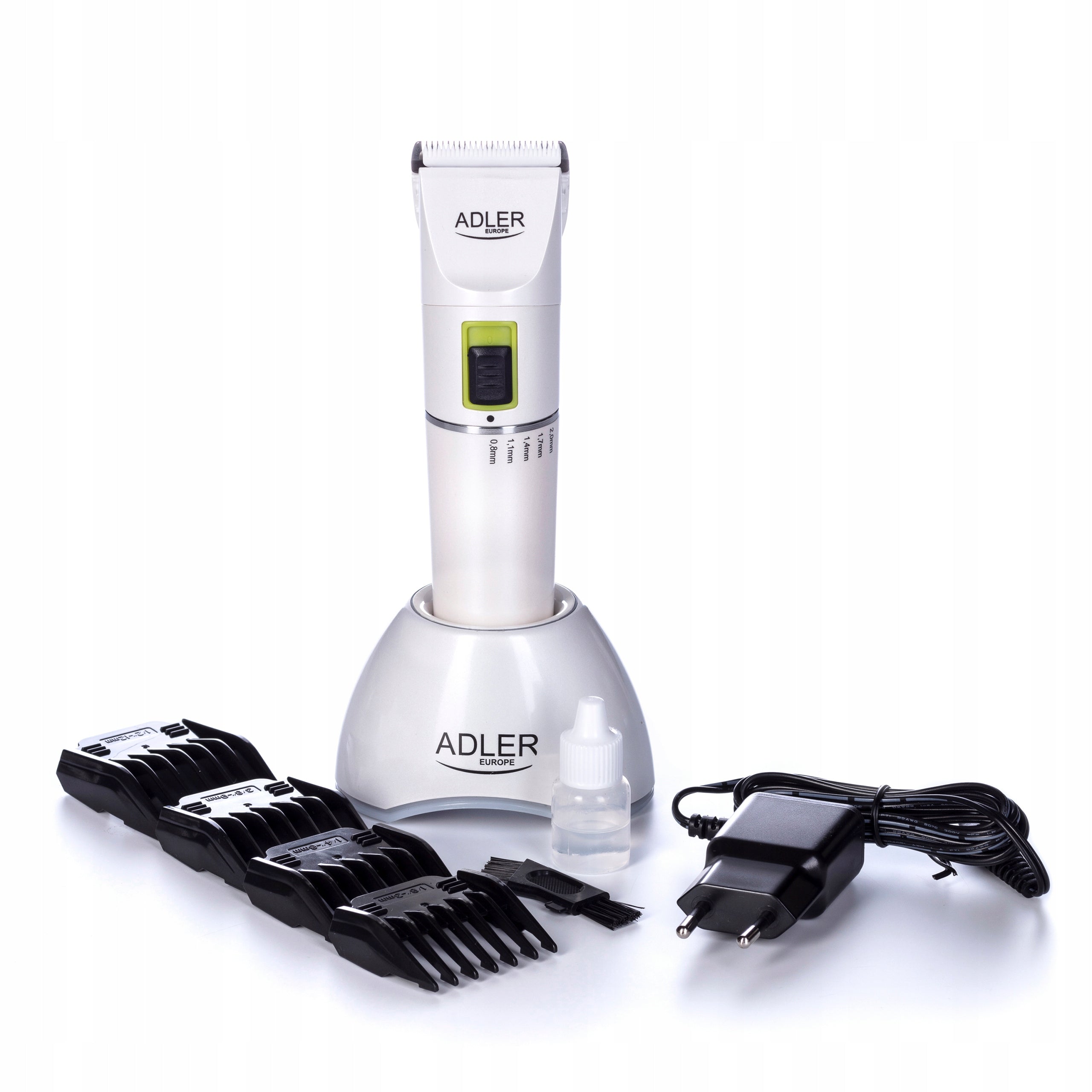 2X BEARD HAIR CLIPPER BEARD TRIMMER WIRELESS SET Dominant color white