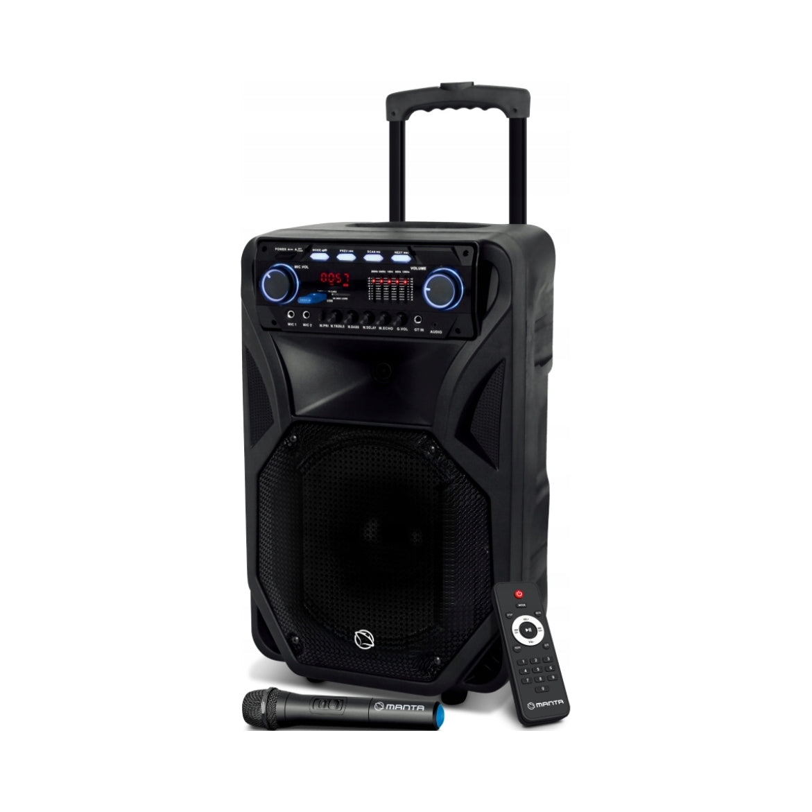 2X BLUETOOTH KARAOKE SPEAKER PORTABLE MANTA FONOS
