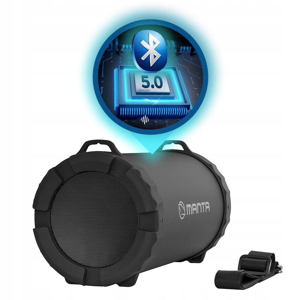 2X BLUETOOTH SPEAKER PORTABLE WIRELESS BOOMBOX MANTA SPK204FM TUBE FM Model SPK204FM