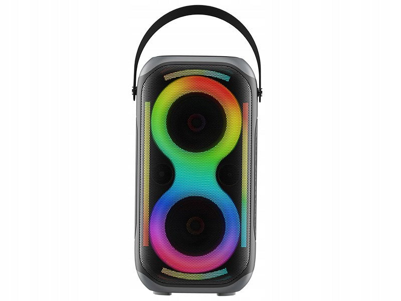 2X BLUETOOTH SPEAKER PORTABLE WIRELESS BOOMBOX USB AUX KARAOKE LED 50 Brand Tracer