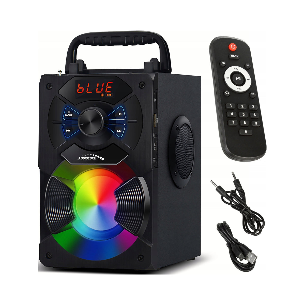 2X BLUETOOTH SPEAKER WITH WIRELESS RADIO PORTABLE LARGE USB AUX Audiocor