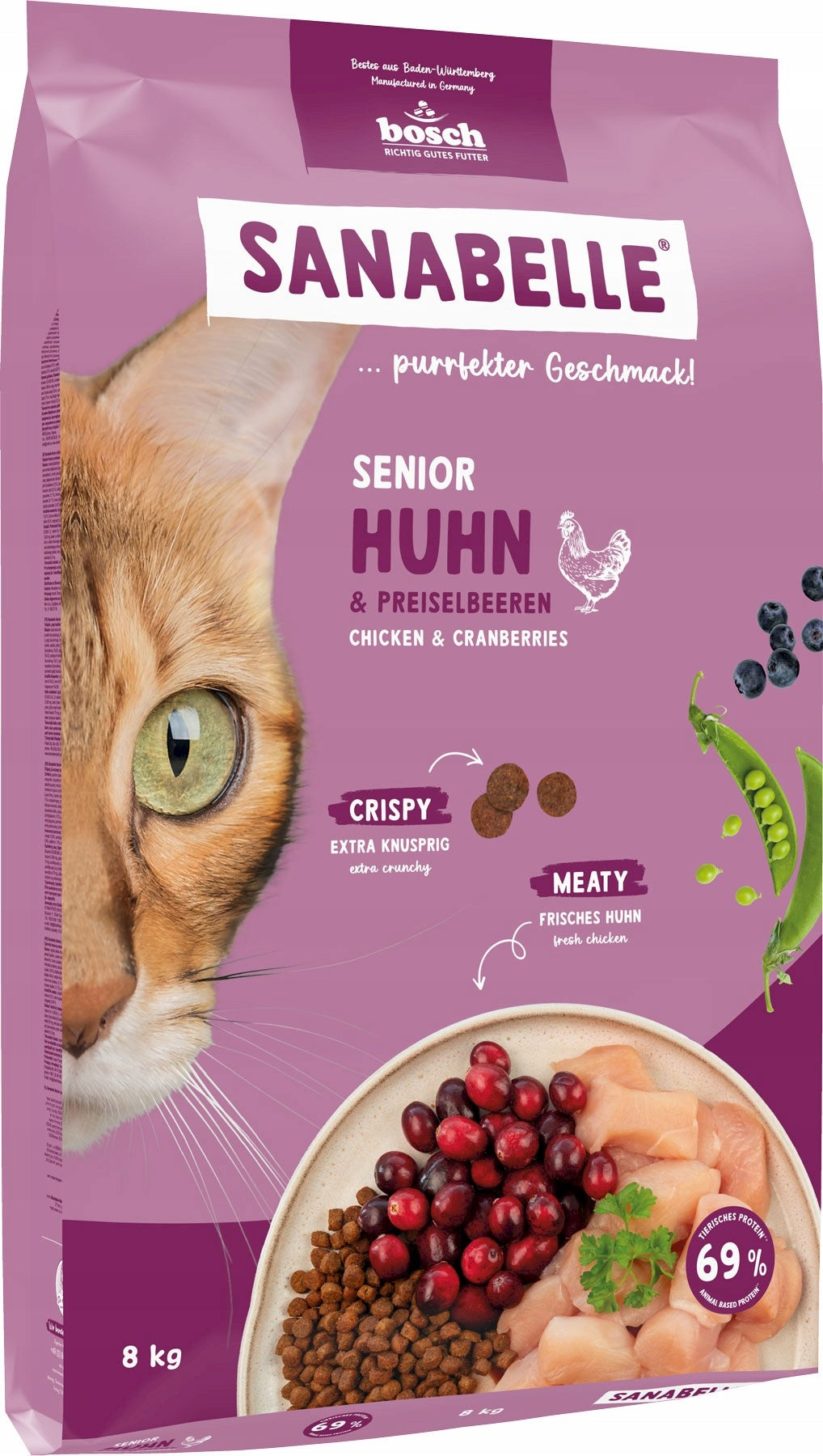 2X BOSCH Sanabelle Senior Poultry 8kg