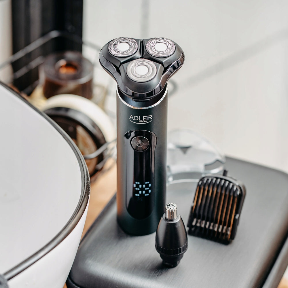 2X BRANDED MEN'S ELECTRIC SHAVER 3in1 ADLER ADEG 2940 Brand ADLER