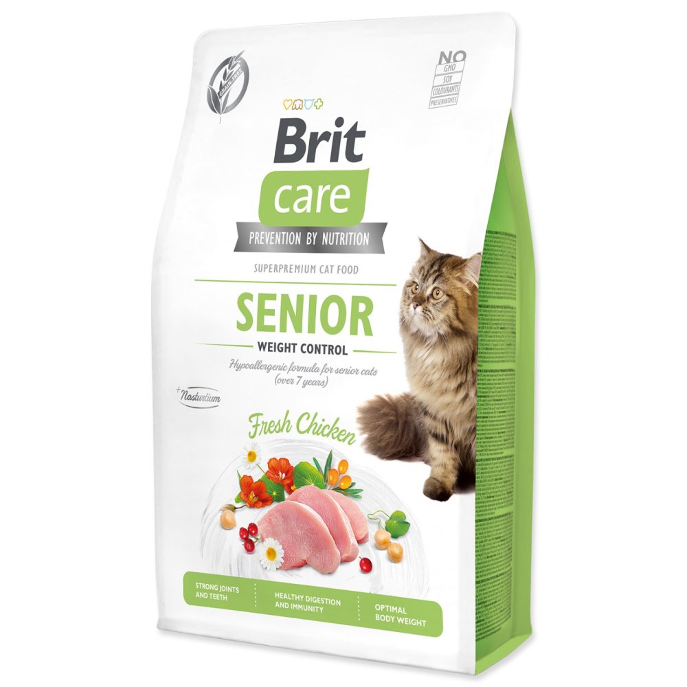 2X BRIT Care Cat Grain-Free Senior Weight Control 2kg Brand Brit