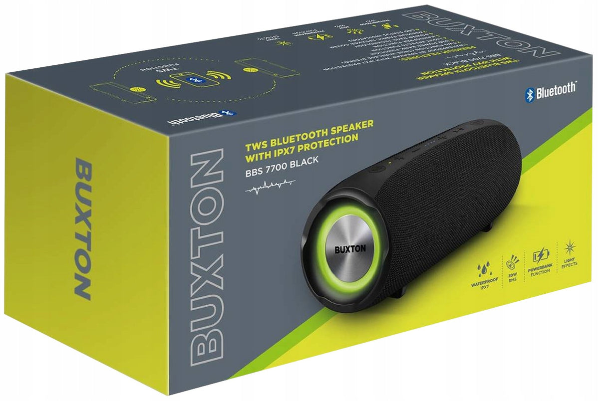 2X BUXTON powerful large Bluetooth speaker BT BOOM-PARTY-BOX FLIP AKU BBS-7700 Model other