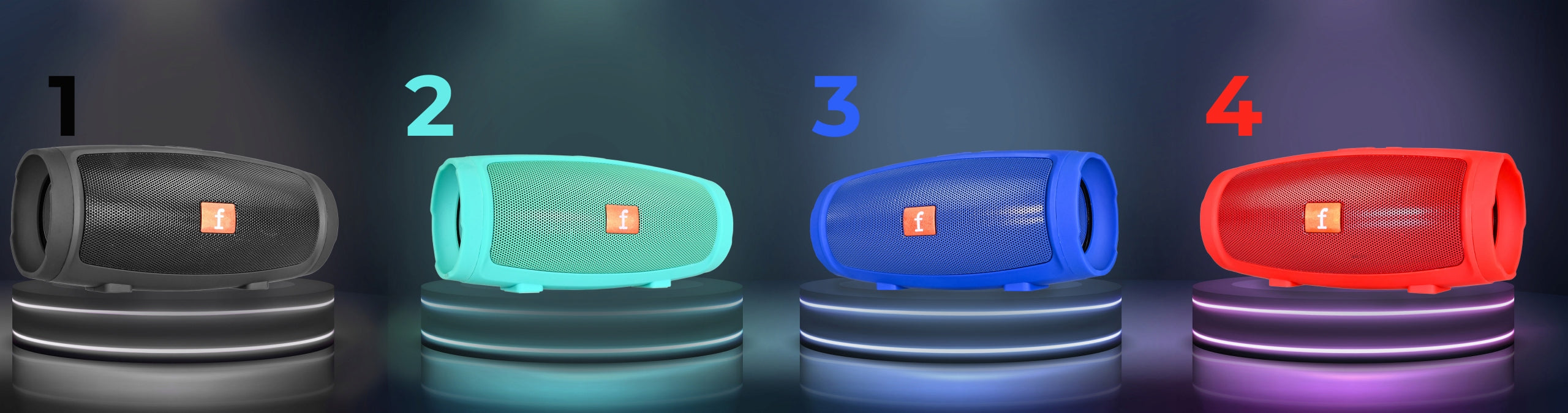 2X Bluetooth Speaker, Blue, 8,7 x 7,5 x 4,1 cm Model other