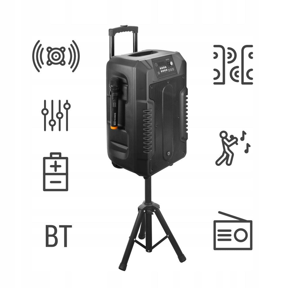 2X Bluetooth Speaker Karaoke Stage MANTA LETO 100W MIC TWS Tripod Micro Model LETO