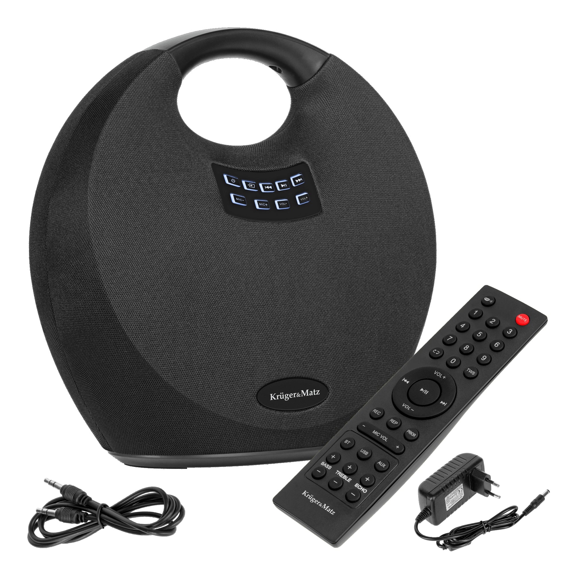 2X Bluetooth speaker AUX remote control USB 36W Kruger&Matz