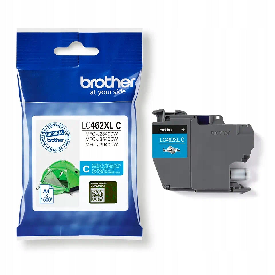 2X Brother LC462XLC Cyan ink Color blue (cyan)