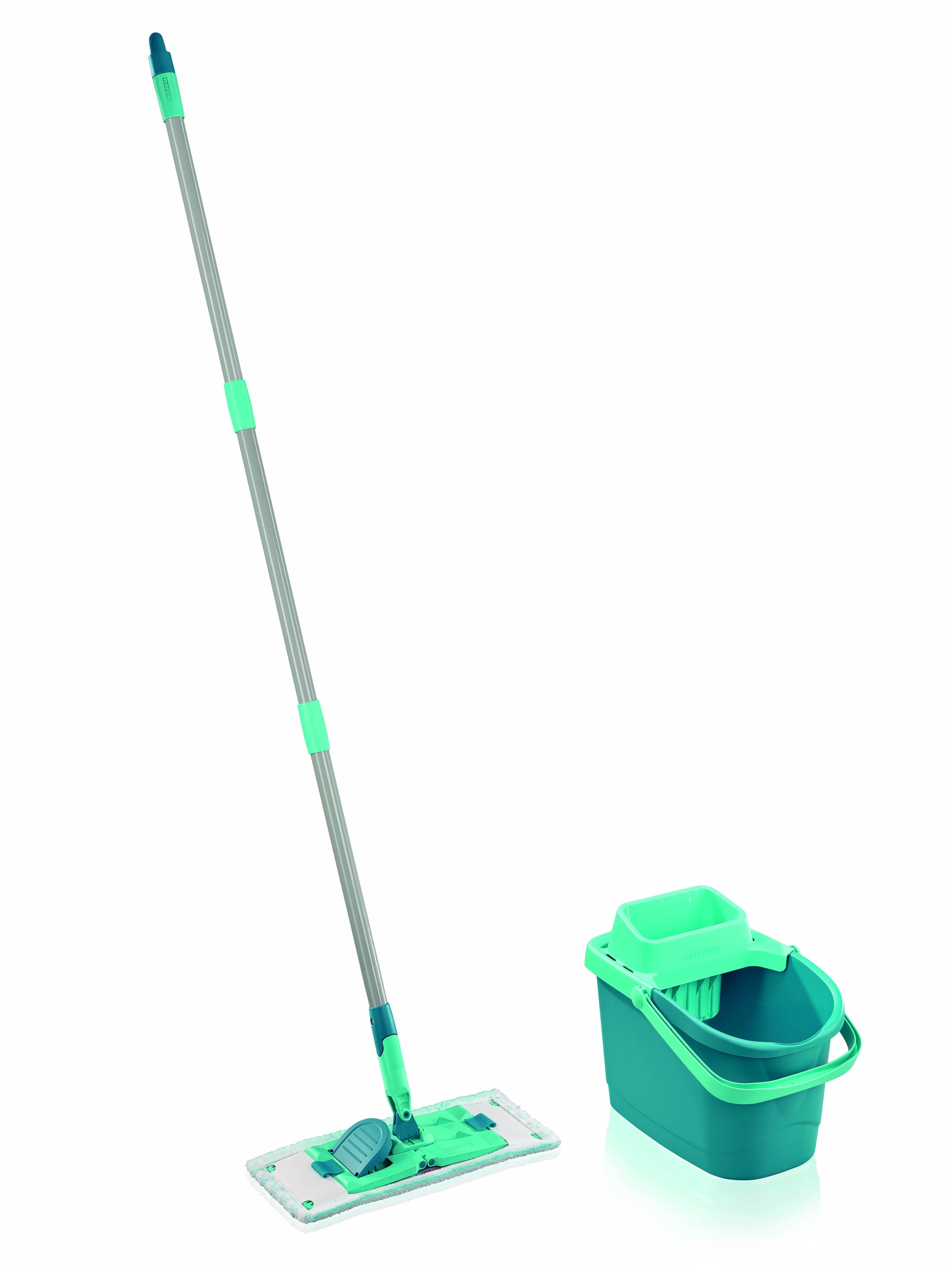 2X Bucket and flat mop Leifheit 33 cm
