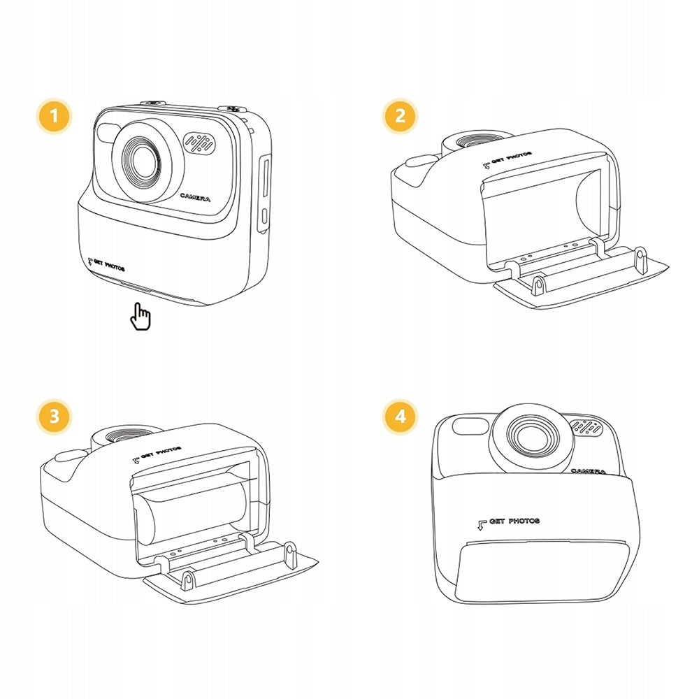 2X CAMERA WITH 32G PRINTING FUNCTION AND 2.4 INCH SCREEN FOR PHOTOS IN PINK Model Aparat fotograficzny