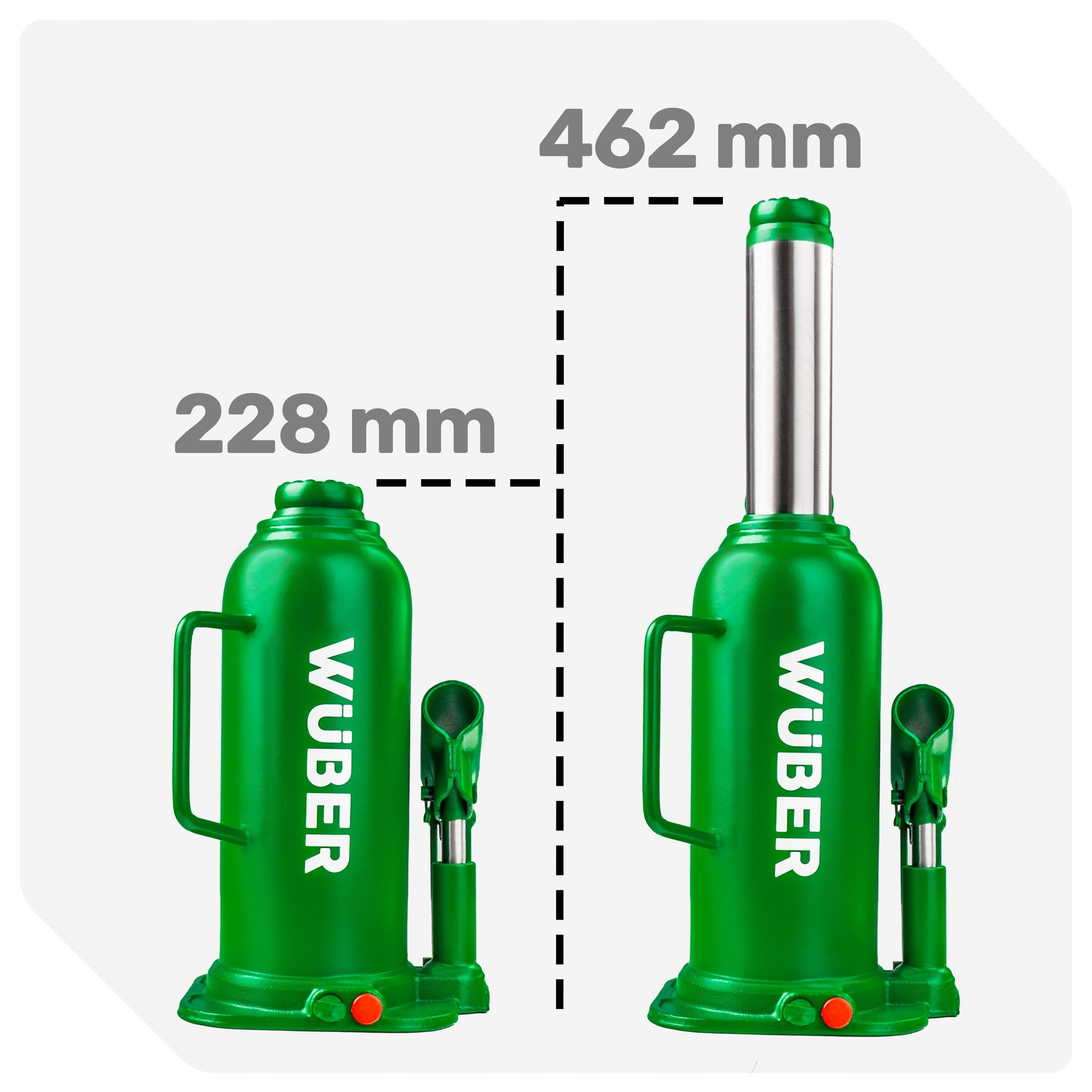 2X CAR LIFT 228-462 MM POST HYDRAULIC BOTTLE VALVE 1 Brand Wuber