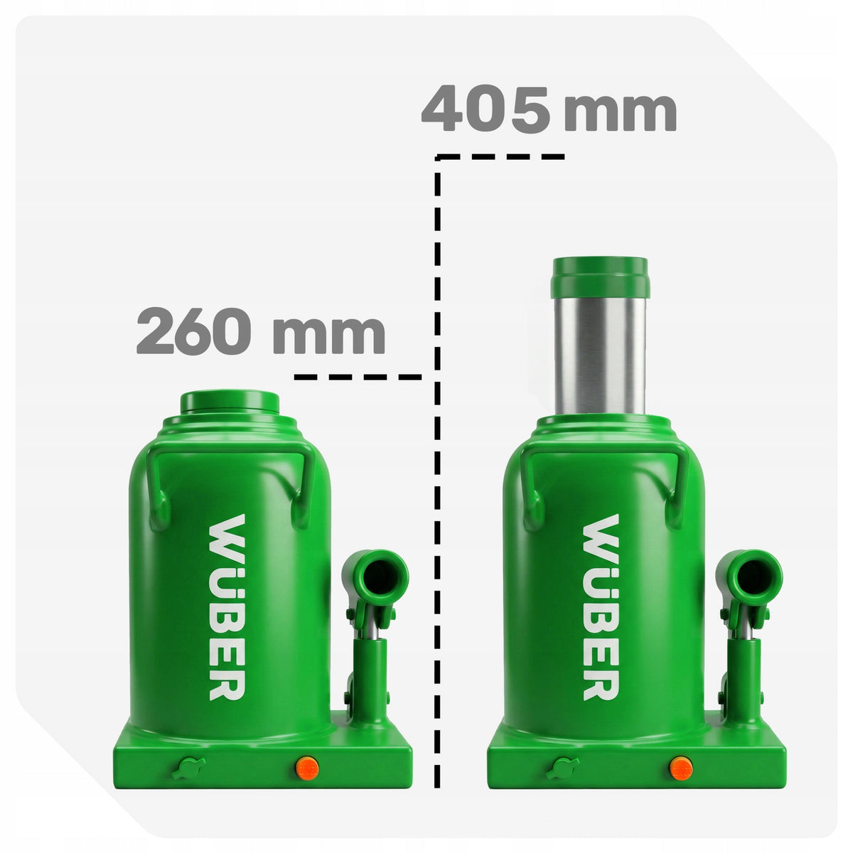 2X CAR LIFT 260-405 MM POST HYDRAULIC BOTTLE VALVE 3 Product weight with unit packaging 18 kg