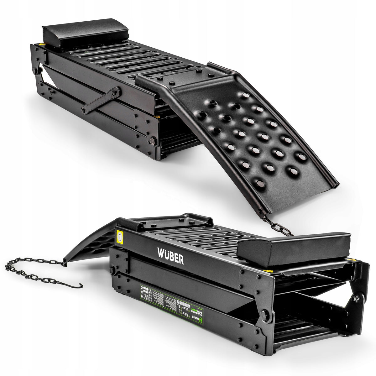 2X CAR OVERRUNS 2 PCS RAMPS OVERRUN PLATFORMS WIDE 1,6 T WUBER Brand Wuber