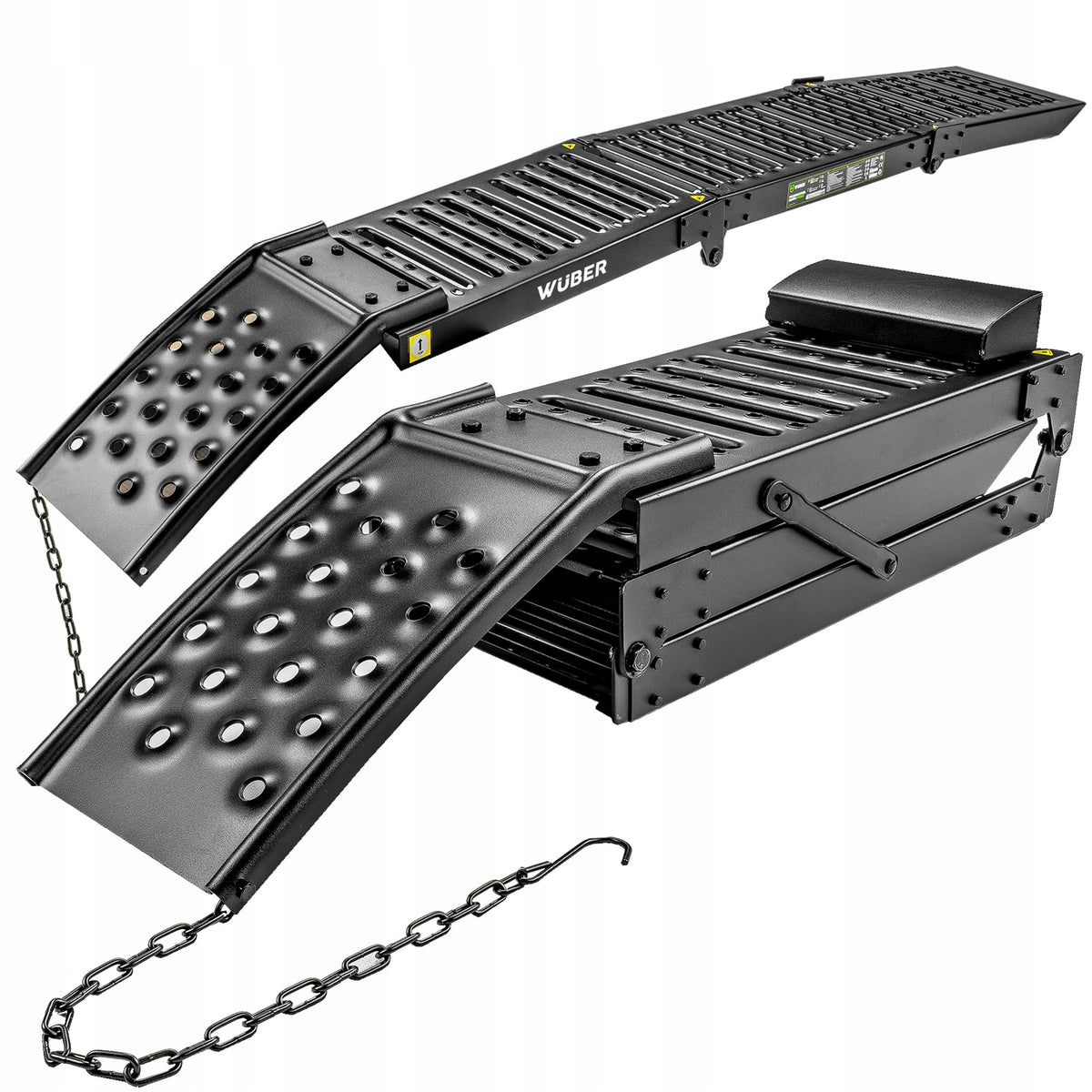 2X CAR OVERRUNS 2 PCS RAMPS OVERRUN PLATFORMS WIDE 1,6 T WUBER Product weight with unit packaging 28 kg