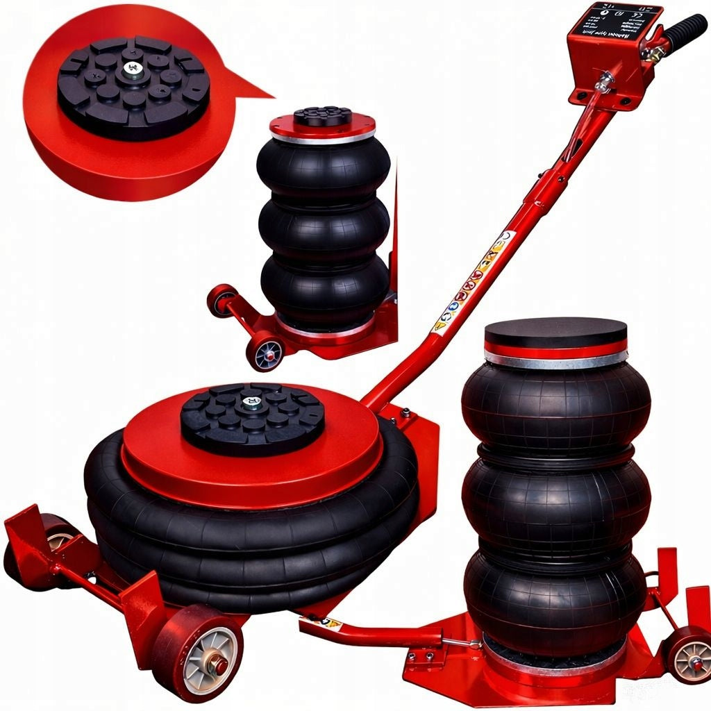 2X CAR PNEUMATIC LIFT 15-40cm SNOWMAN 3,5TCUSHION 130-400