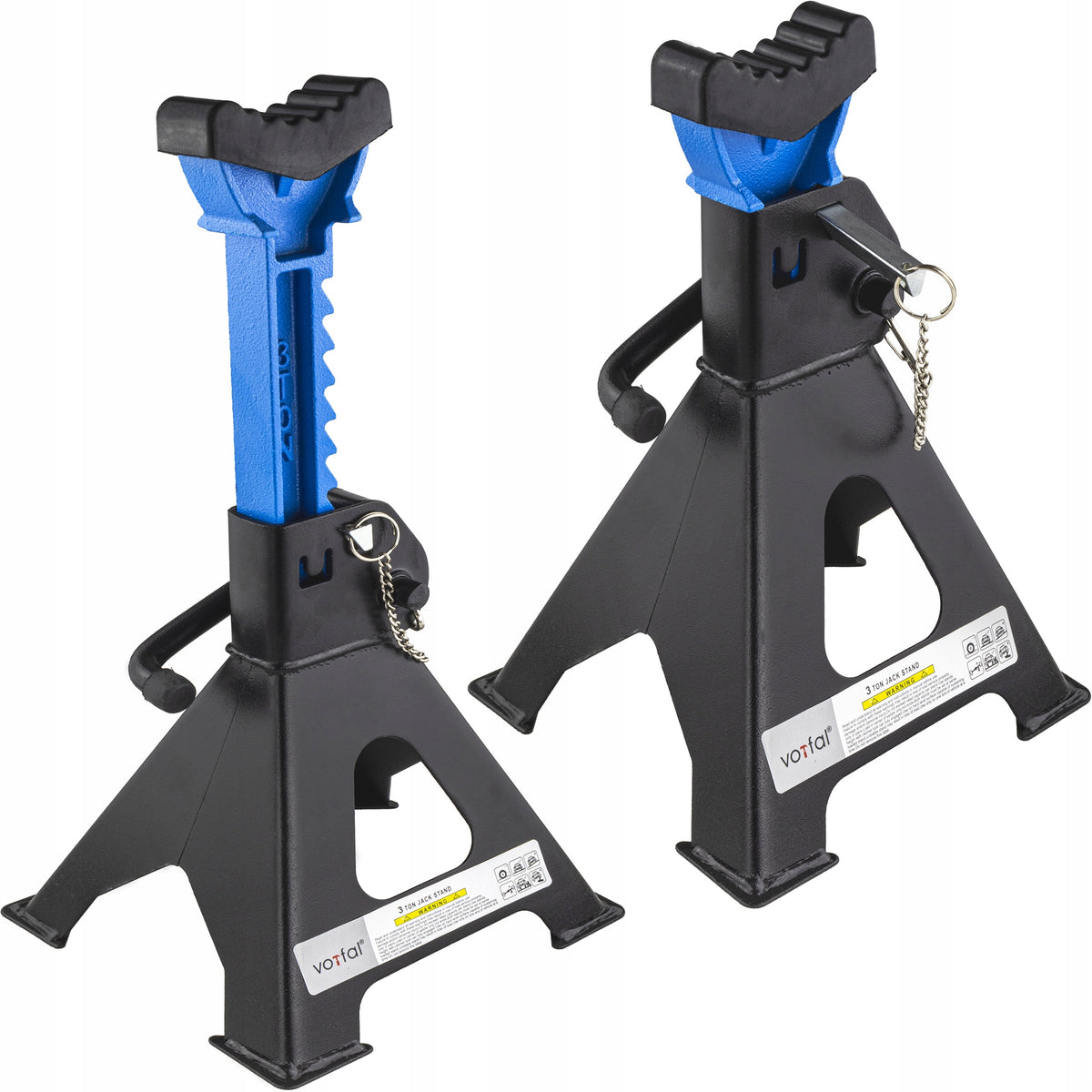 2X CAR SUPPORT WORKSHOP STANDS 3T WITH PIN RUBBER LOCK Brand no brand