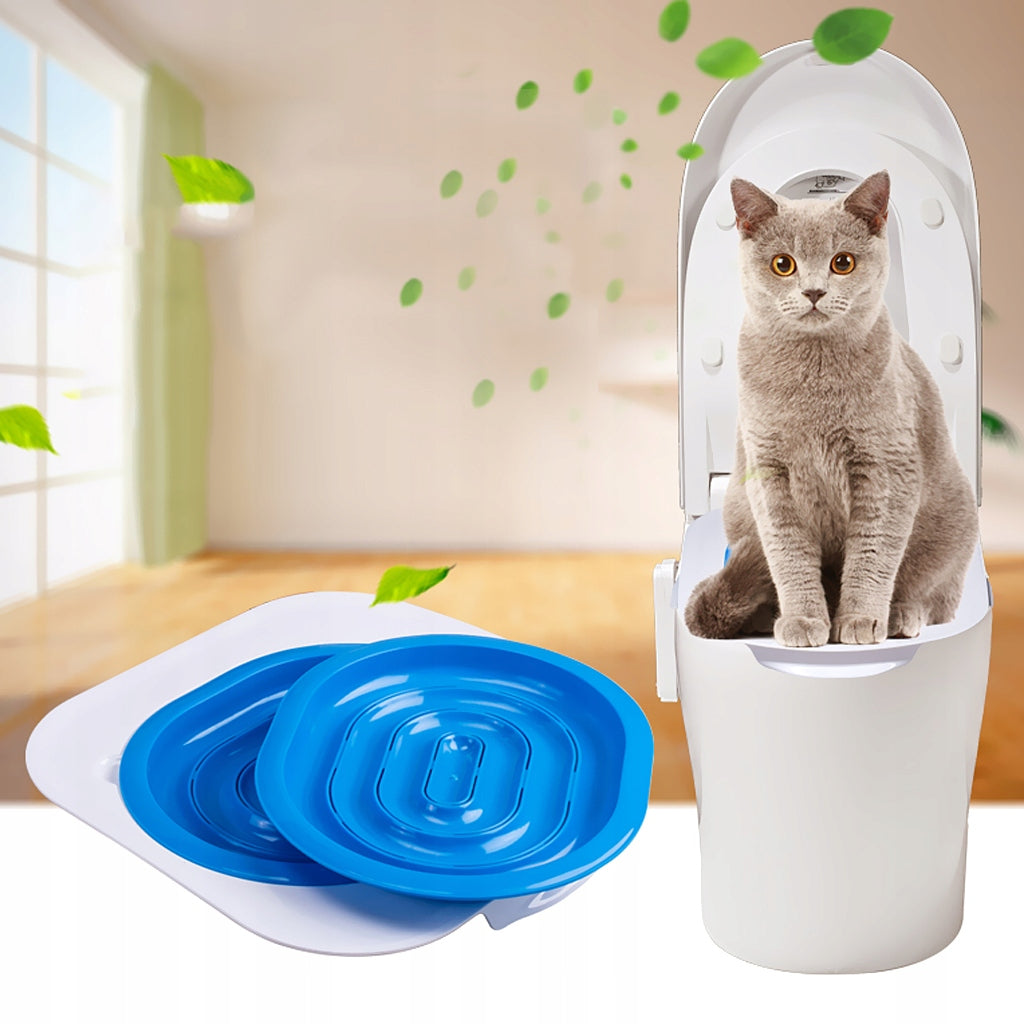 2X CAT COVER FOR TOILET LEARNING TO USE TOILET UNIVERSAL LITTER BOX Manufacturer code NIEBIESKA
