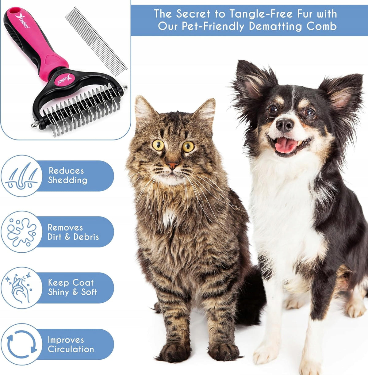 2X CAT DOG BRUSH FOR DOUBLE-SIDED UNDERCOAT Manufacturer code 5905931785031
