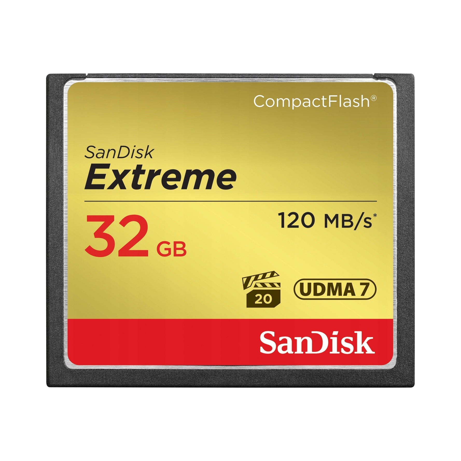 2X CF card Sandisk 32GB Extreme write 85MB/s read 120MB/s