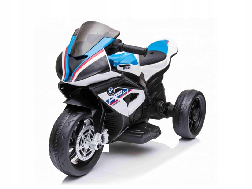2X CHILDREN'S MOTOR for battery BMW HP4 3 wheels STABLE Faux leather CHASER
