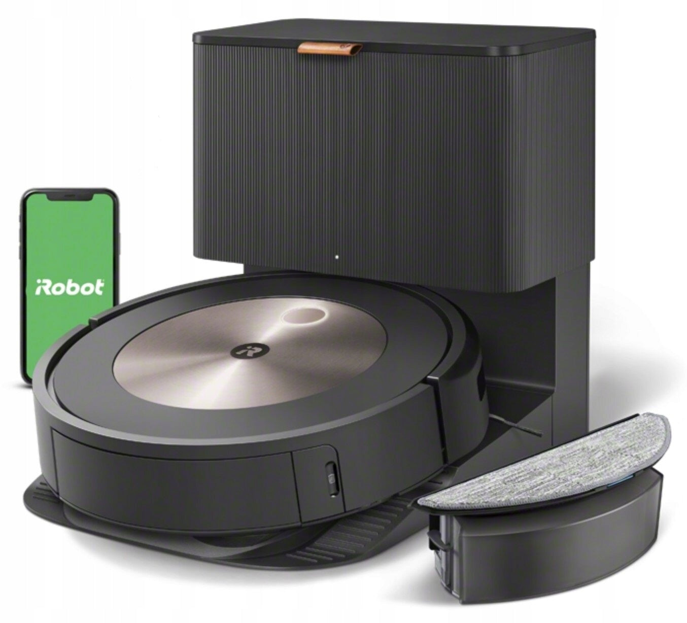 2X CLEANING ROBOT iROBOT ROOMBA COMBO J5+ J5576 Wi-Fi BLACK Dominant color black