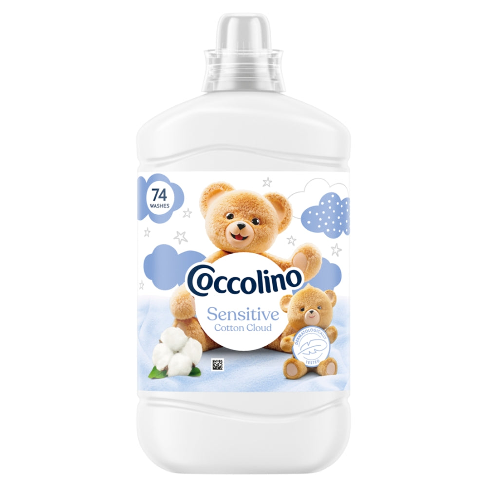 2X COCCOLINO SENSITIVE COTTON CLOUD - SOFTENER, 74 WASHES (1702ML) Manufacturer code 8720181930669