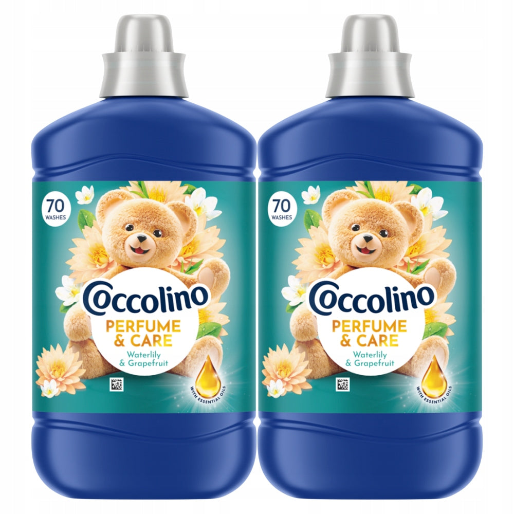 2X COCCOLINO WATERLILY & GRAPEFRUIT - SOFTENER, 70 WASHES (1610ML)