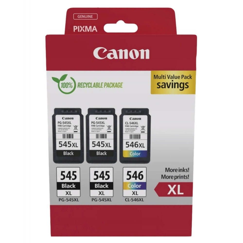 2X Canon PG-545XL/CL-546XL 13 + 15 ml ink set Color set