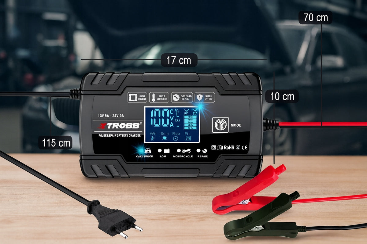 2X Car Rectifier 12V 24V AUTOMATIC Battery Repair Function