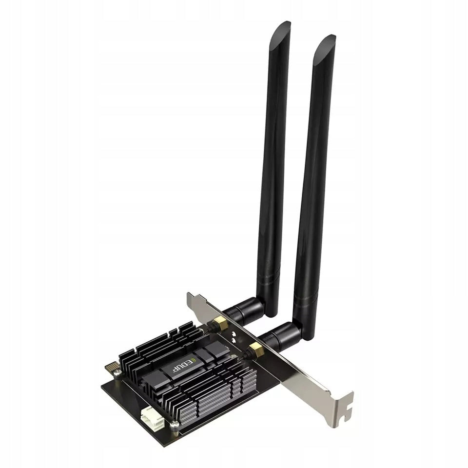 2X Card wireless adapter PCI WiFi EDUP EP-9632GS + Bluetooth + AC1300 Manufacturer EDUP
