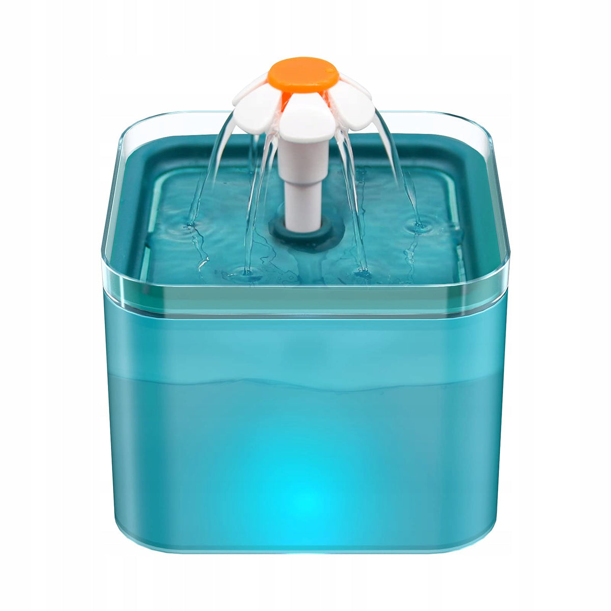 2X Cat Fountain Drinker 2L LED Quiet Pump Filter Activated Carbon