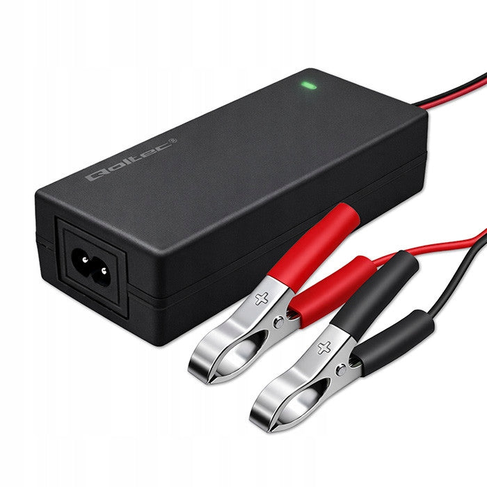 2X Charger Qoltec for AGM GEL STD | Rectifier 12V 2A 24W