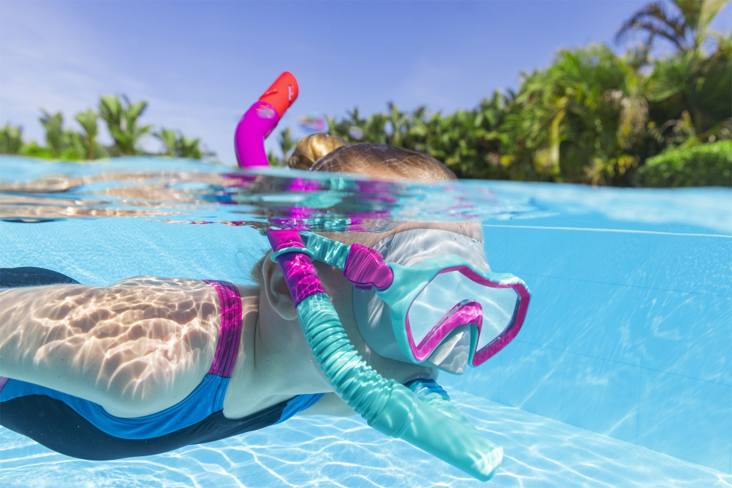 2X Children's Swimming Diving Set BESTWAY Hydro Swim - Blue Brand Bestway