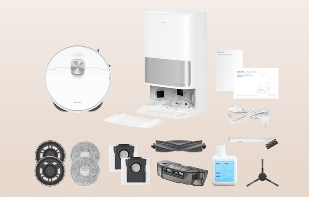 2X Cleaning Robot DREAME L10s Ultra Gen2 White Mopping EPA Equipment Dominant color white