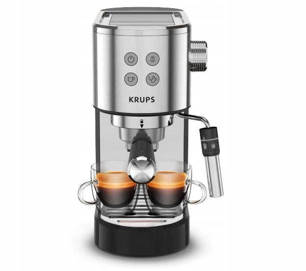 2X Coffee maker, pressure, 15 bar, stainless steel, blue, 1350W Model ESP PUMP VIRTUOSO