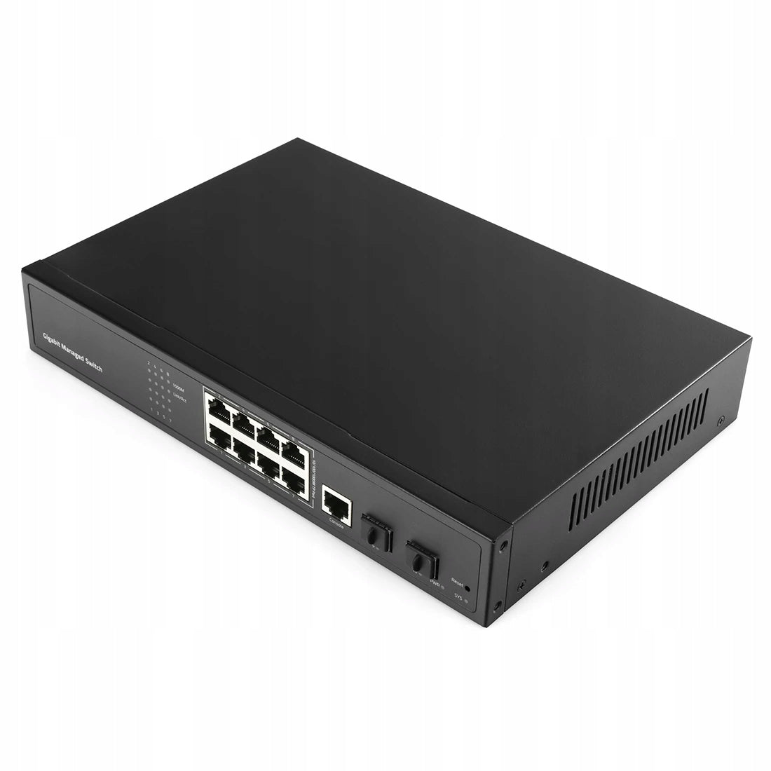2X Cudy GS2008S2 SWITCH managed L2 8-port LAN GIGABIT 2-SFP Fiber konso