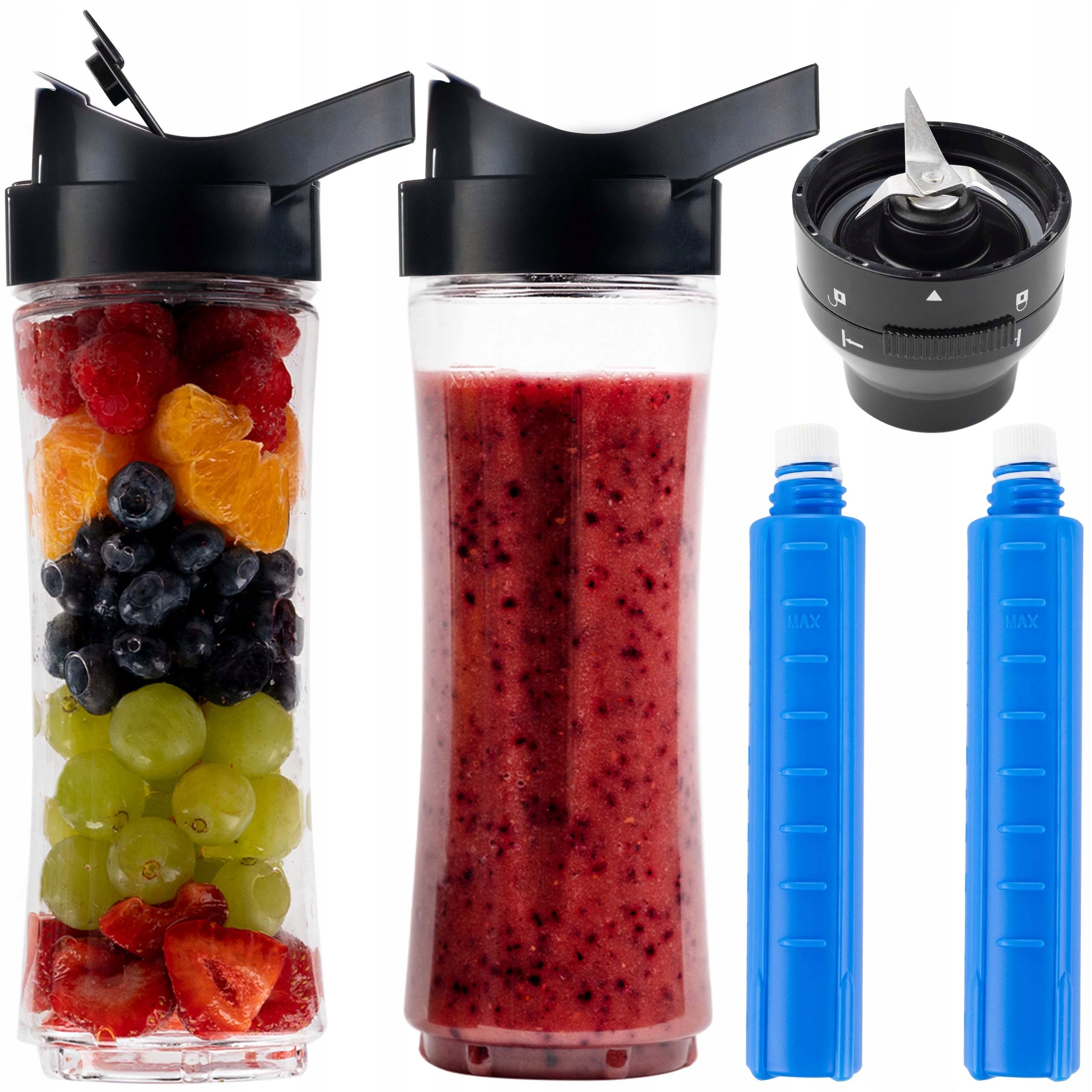 2X Cups 700ml Hand Blender YOER HB01S + Blades