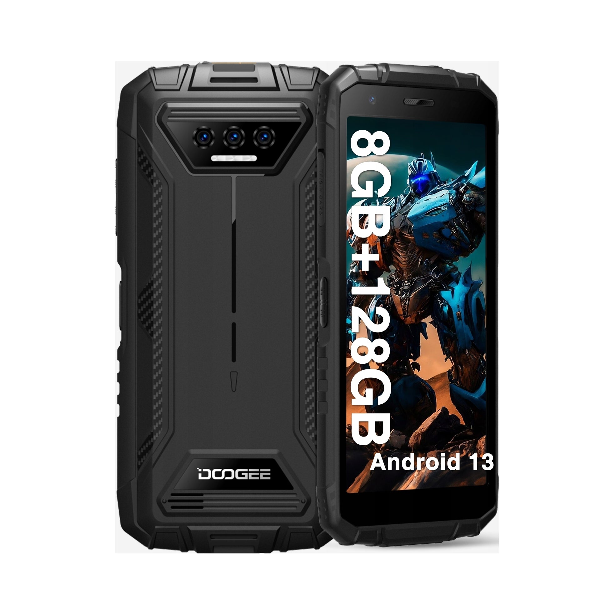2X DOOGEE S41 PLUS 4/128 GB, 6300 mAh, smartphone, black