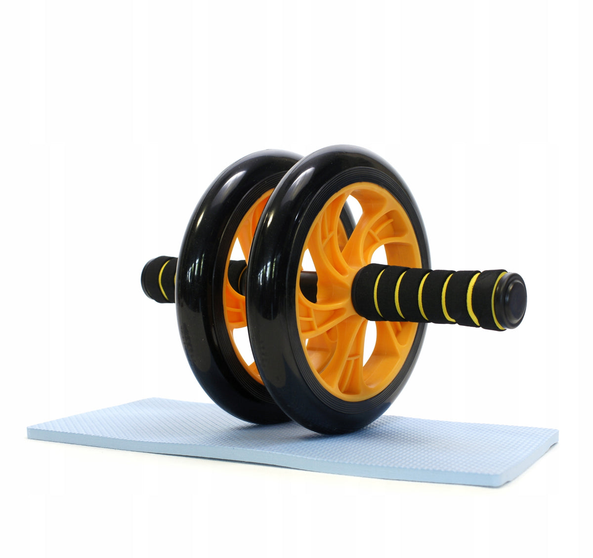 2X DOUBLE EXERCISE WHEEL MAT + RUBBER AB WHEEL Brand Midex