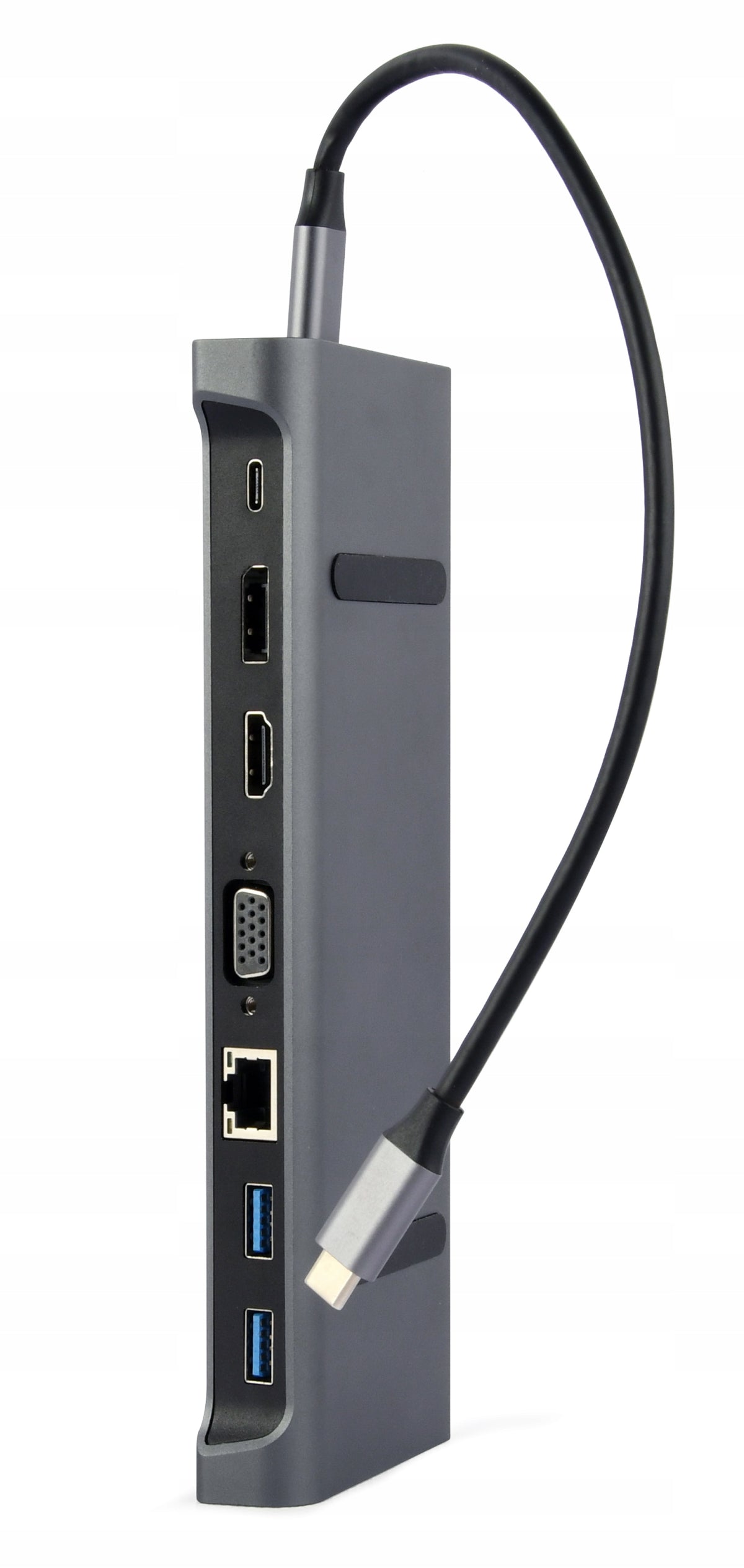 2X Docking Station Multi Adapter Hub USB-C Gembird Manufacturer code A-CM-COMBO9-02