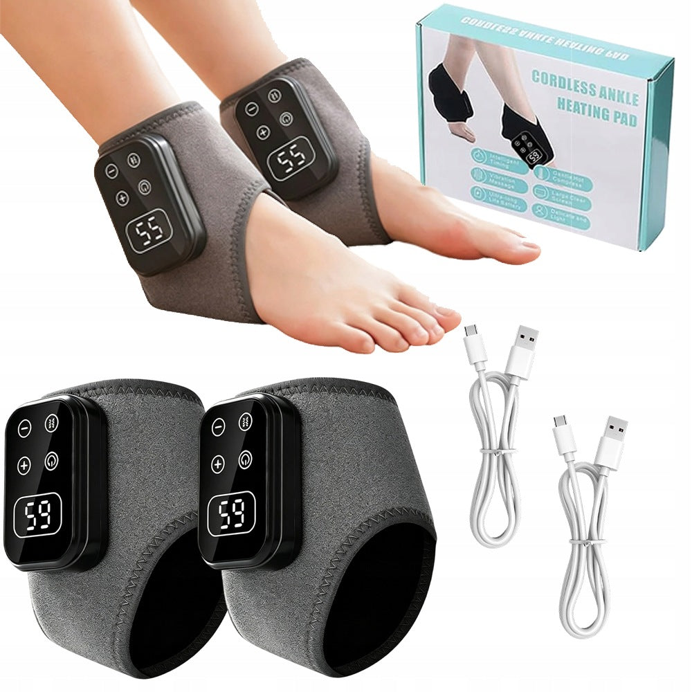 2X ELECTRIC FOOT MASSAGER WITH 6 HEATING LEVELS AND 5 MASSAGE INTENSITIES.